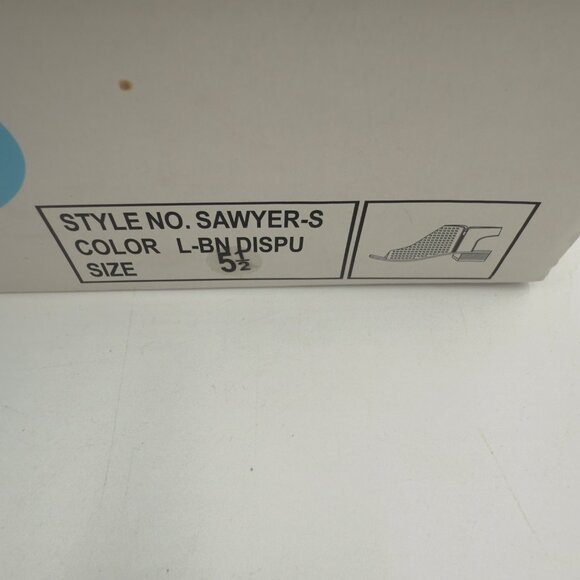 Soda Open Peep Toe Sling Bootie Women's 5 1/2 Brown Side Zip Casual Office Wear - Picture 9 of 9